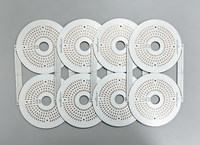 PCB MCPCB en aluminium rond LED personnalisé OEM, épaisseur 1,5 mm, cuivre 70 µm, circuit imprimé gravé pour éclairage LED