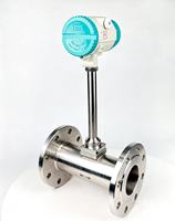 Medidor de Flujo de Área Variable con Conexión de Brida y Pantalla LCD de Acero Inoxidable SS304 para Líquidos, Gases, Agua y Aceite