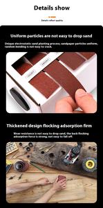 Juego de rollos de lijado abrasivo <span class=keywords><strong>para</strong></span> pulir paredes de madera y superficies de metal Paquete de papel de lija <span class=keywords><strong>para</strong></span> un uso conveniente - Product Image 3