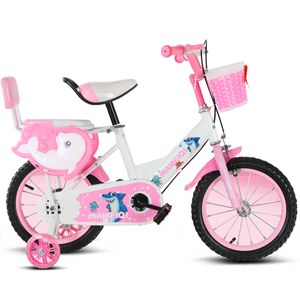 Vélo pour enfants avec roues d'apprentissage incluses, 12'', 14'', 16'', 18'', vélo pour filles, tout-petits, enfants, avec dossier - Product Image 4