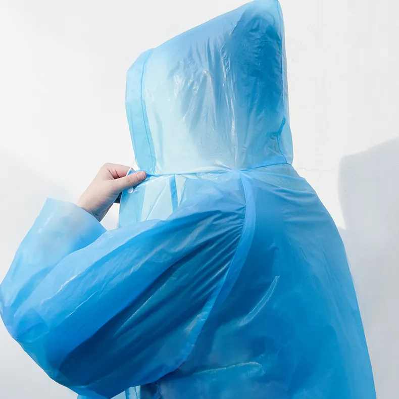 Draagbare Wegwerp Poncho Regenjassen Voor Mannen Vrouwen Regen Poncho Emergency Visser Regenjas