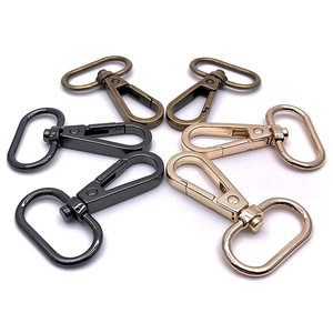 Toptan özel 25mm Metal çinko alaşım çanta aksesuarları siyah küçük ağır yapış kanca - Product Image 1