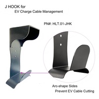 Support de câble de buse de chargeur EV Type 2 prise factice 62196 J1772 Tesla EVSE étui de charge avec crochet en J gestion des câbles