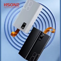Batterie externe ultra-fine de grande capacité 80000 mAh avec câble, affichage numérique, USB Type-C, Micro USB, 5 ports, 22,5 W/20 W