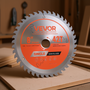 Disco de sierra circular Vevor de 8 pulgadas y 42 dientes con punta de carburo para cortar madera, contrachapado y OSB - Product Image 2