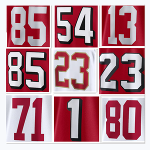 เสื้ออเมริกันฟุตบอลปี 2025 หมายเลข 49 ER 13 PURDY 23 McCAFFREY 54 WARNER 97 BOSA ชุดฟุตบอลคลาสสิกสีแดงสำหรับผู้ชาย - Product Image 1