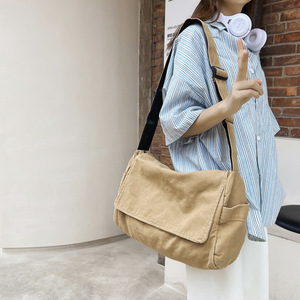Sacs bandoulière décontractés pour les trajets quotidiens et les voyages – Sac messager vintage en toile grande capacité avec plusieurs poches – Vente en gros - Product Image 1