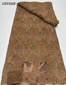 <span class=keywords><strong>2025</strong></span> son beyaz afrika fransız dantel kumaş işlemeli nijerya gipür tül dantel boncuklu kumaş için parti - Product Image 6