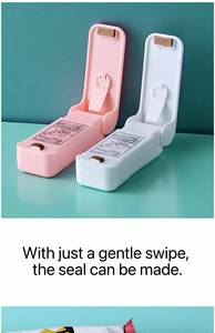 Accessoires de cuisine durables Zunck, emballage scellé, sac alimentaire en thermoplastique, mini scelleuse portable, machine <span class=keywords><strong>à</strong></span> sceller - Product Image 3