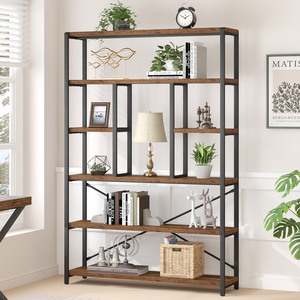 Công nghiệp freestanding cao kệ sách hiển thị kệ lưu trữ Organizer etagere kệ sách với 9-mở kệ lưu trữ - Product Image 4
