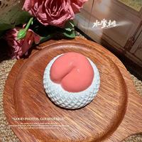 Ensemble de jouets en silicone souple en forme de fruits (raisin, fraise, pêche, pastèque) – Cadeau anti-stress