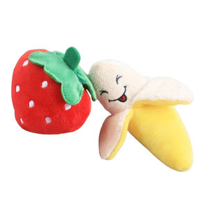 Giocattolo da masticare piccolo animale con funzione cigolante di Design sostenibile di frutta e verdura piccoli cani - Product Image 5