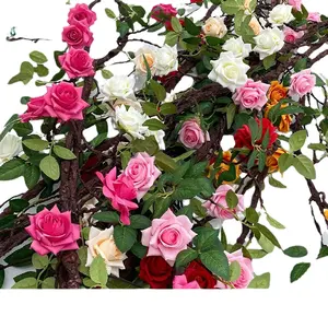 LFH three meters long rose vine simulation flower home ceiling decoration indoor air conditioning pipe cover si