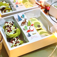 Boîte cadeau de Noël personnalisée avec sac en papier assorti, boîte d'emballage pour biscuits et gâteaux de Noël