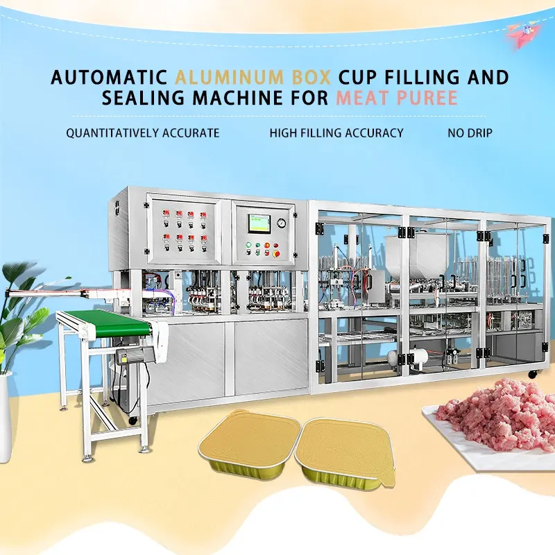 Automatische Watervul-En Sluitmachine 8000 Beker Yoghurt Vul-En Cupping-Machine