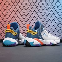 Chaussures de basket-ball montantes pour hommes - Nouvelle saison, toutes saisons, chaussures de sport décontractées tendance, tige en cuir véritable, imperméables