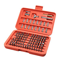 Juego de 100 Puntas de Destornillador con Vástago de 1/4 de Pulgada, Puntas de Seguridad Tipo Y de Triple Anillo, Kit de Puntas Universales para Taladros Eléctricos con Estuche