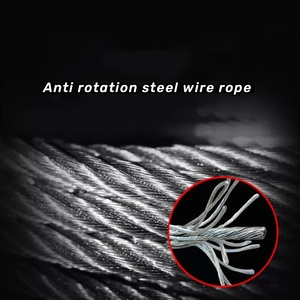 Petit treuil portable, palan de traction avec frein, treuil à câble en acier - Product Image 5