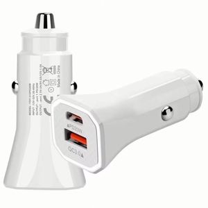 Chargeur de voiture personnalisé en gros avec double port USB+PD 20W, adaptateur de charge rapide pour téléphone portable - Product Image 3