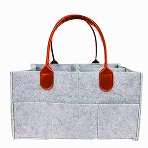 Fashion Grey Polyester Cover Heine <b>Nappy</b> Baby love Land Designer Disposable Bag Felt Diaper Caddy - Product Image 1