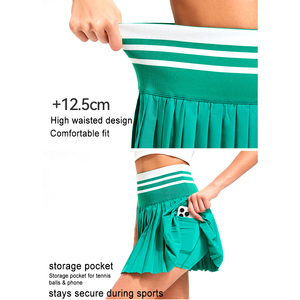 <strong>White</strong> <strong>Tennis</strong> <strong>Skort</strong> Women High Waist Pleated Quick Dry <strong>Tennis</strong> <strong>Skort</strong> for Sports - Product Image 4