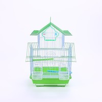 Grande cage à oiseaux en métal à double étage ShengAnXin pour perroquet, myna, thrush, pie, moineau – Modèle surélevé décoratif -11