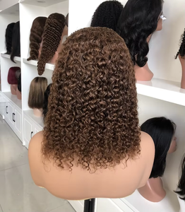 Mật độ 200% Jerry xoăn tóc con người tóc giả siêu khối lượng 13X4 ren phía trước Tóc Giả Bosque vẻ đẹp - Product Image 4