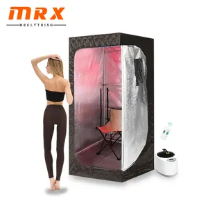 MRX fabricantes deporte al aire libre eléctrico portátil sauna de vapor Silla de ducha para la venta cabina portátil vapor cara sauna Roo