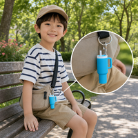 Set Gantungan Kunci Tumbler Mini Bentuk Cangkir 3D Lembut, Aksesoris Tas, Botol Air Mini, Mainan untuk Hadiah Ulang Tahun Anak