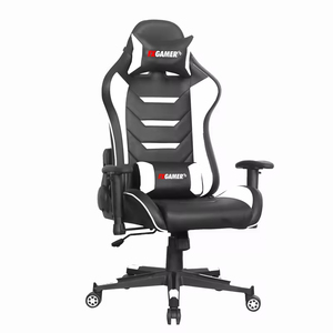 Silla de Oficina y Gaming Económica de Piel Sintética con Altura Ajustable, Base Giratoria de Hierro, Luces RGB, Modelo 5959 - Product Image 4