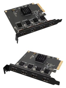 การ์ดจับภาพ PCIe X4 Quad-Channel รองรับ 1080P 60Hz 4 อินพุต พร้อมฟังก์ชัน Picture-in-Picture แบบ YUY2 สำหรับการถ่ายทอดสด กล้อง และการใช้งานทางการแพทย์ - Product Image 1