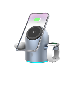 <span class=keywords><strong>Chargeur</strong></span> sans fil intelligent 3 en 1 15W S9 Charge rapide Support de charge magnétique 3 en 1 pour écouteurs <span class=keywords><strong>iPhone</strong></span> Montres - Product Image 1