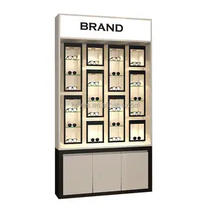 Présentoir optique haut de gamme en bois, armoire de présentation, Stand pour produits optiques, 6 pièces