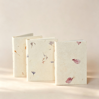 Carnet personnalisé fait main, motif personnalisé, A5 A6, écologique, vegan, papier recyclé, journal floral