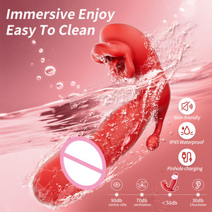 Vibrador Sexual Portátil para <span class=keywords><strong>Mujeres</strong></span>, Dildo con 9 Modos de Estimulación del Punto G, Control Remoto por Aplicación, Estimulador de Placer para Parejas - Product Image 2