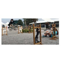 Portable saut obstacle enfant taille cheval saut cheval Silhouette passe-temps cheval pour intérieur ou extérieur amusant
