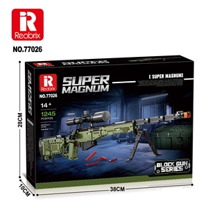 Dành Cho Người Lớn Trò Chơi Bắn Súng AWM Sniper Rifle Mô Hình Đồ Chơi Lắp Ráp Quân Sự Vũ Khí Xây Dựng Khối Gạch Kit Cho Shapening Kỹ Năng - Product Image 6