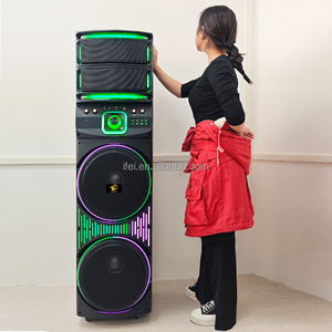 Mới nhất DJ đôi 12inch loa lớn TWS điện lớn loa woofer với đôi Micro không dây ifeigift 1286 Loa - Product Image 1