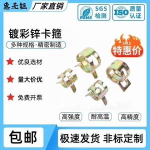 Hui Wuju Spring Hose <b>Clamps</b> 6mm To 22mm Zinc Plated For <b>Cars</b> Ships Repair - Product Image 4