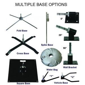 2,8 M/3,4 m/4,5 m/5,5 m fibra de vidrio 2 en 1 publicidad promocional al aire libre Banner lágrima pluma playa astas de bandera - Product Image 5