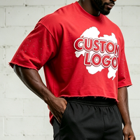 T-shirts Homme Oversize Cropped Streetwear en Gros – T-shirt Homme Oversize Coupe Boxy Lourd – T-shirt Homme Grande Taille Personnalisable