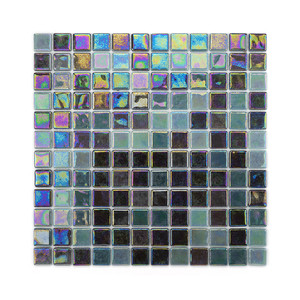 Piastrelle in Vetro Mosaico Acquaris Maldives 12x12 Pollici Iridescenti per Decorazione Pareti Piscina - Product Image 4