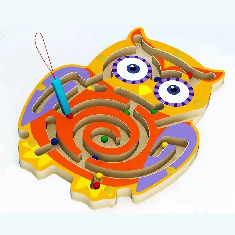 Hot-selling bead maze wooden educational toy magnet balls bead maze educational brain teaser Jigsaw Puzzle Kids Educational toys