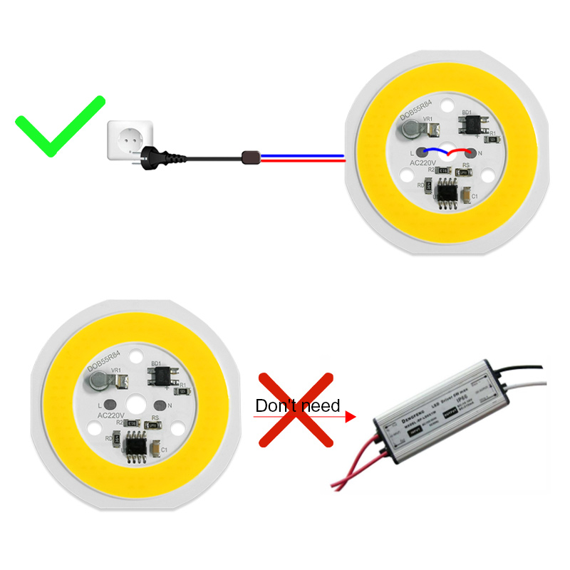 15w 220v Ac Cob Led Raw Material Driverless Led Chip For E27 A60 A70 A80
