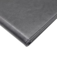 Sampul Menu Hitam Anti Air untuk Restoran Kafe Bar, Kulit PU, Buku Menu Lipat 2 Sisi dengan Sudut Miring untuk Kafe, Set Sampul Daftar Menu