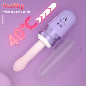6-in-1 App-Controlled Male Female Toy Machine with 7 <b>Vibration</b> Modes 100% Waterproof Soft Heating Dildo <b>Vibrator</b> Female Toy - Product Image 1