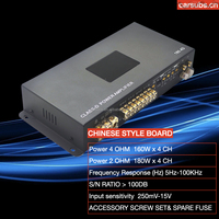 Amplificateur de voiture pour subwoofer, RMS 180W, 4 canaux, crête 1600W, amplificateur de voiture pleine gamme classe D