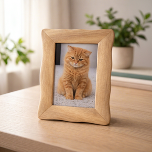 Wooden Tabletop and Wall Hanging Photo Frame Decorative <b>Wood</b> Picture Frame for Home Office Bedroom Living Room Photo Display - Product Image 1