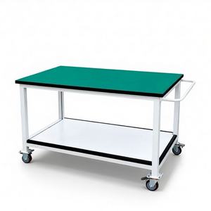 โต๊ะทำงานป้องกันไฟฟ้าสถิต, รถเข็นแบบเคลื่อนย้ายได้, ล้อ, โต๊ะทดลอง, โต๊ะทำงานตรวจสอบ, โรงงาน, ชั้นสอง, รถเข็นขนาดเล็ก - Product Image 1