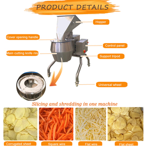 Cortadora comercial de <span class=keywords><strong>patatas</strong></span>, cortadora de <span class=keywords><strong>patatas</strong></span> <span class=keywords><strong>onduladas</strong></span>, máquina para cortar <span class=keywords><strong>patatas</strong></span> fritas, cortadora de tiras de verduras para procesamiento de alimentos - Product Image 3